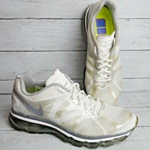 Nike Air Max Plus 2012 Womens Shoes Size 9.5 Running White Gray Replaced Insoles